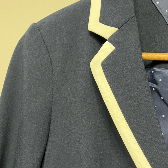 3/20 Tommy Hilfinger Navy & White Button down Classic Blazer with Lining size 8 - Picture 7 of 15